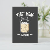 Gist Modus Geactiveerd Bakken Koken Chef  Bedankkaart (Staand voorkant)