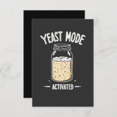 Gist Modus Geactiveerd Bakken Koken Chef  Bedankkaart (Voorkant / Achterkant)