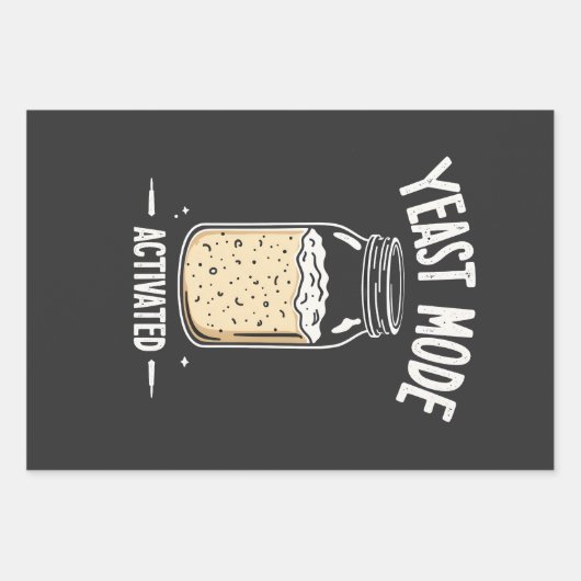 Gist Modus Geactiveerd Bakken Koken Chef Inpakpapier Vel (Voorkant)