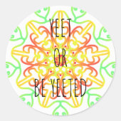 gist of gist ronde sticker (Voorkant)