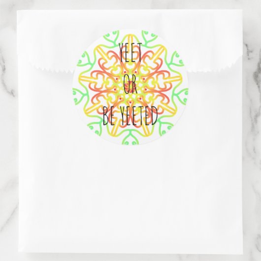 gist of gist ronde sticker (Tas)