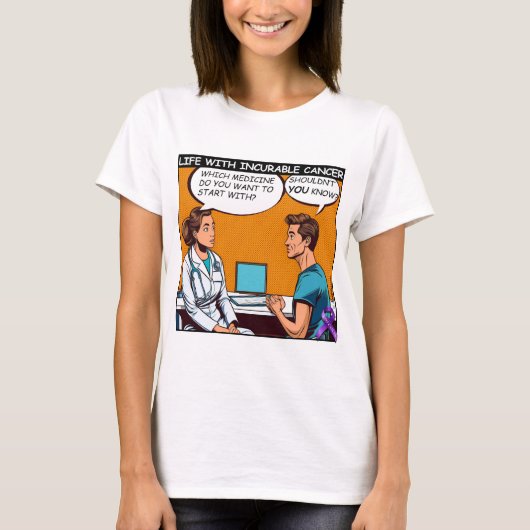 GIST Ongeneeslijke kanker heeft geen genezing T-shirt (Voorkant)