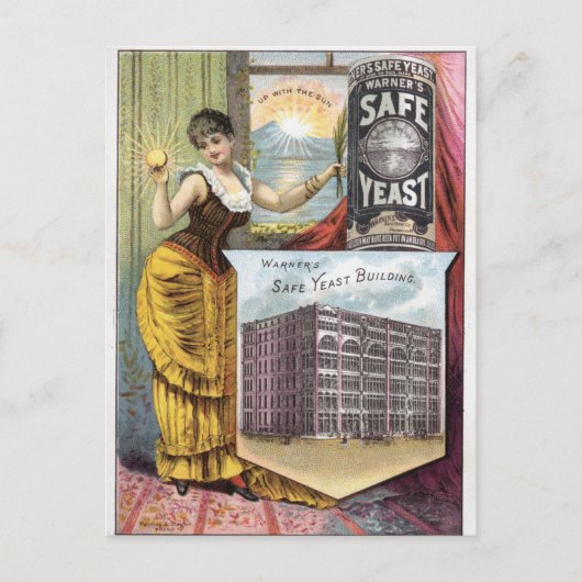 Gist vintage advertentie briefkaart (Voorkant)