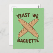 Gist We Baguette, grappig Frans brood Briefkaart (Voorkant / Achterkant)