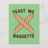 Gist We Baguette, grappig Frans brood Briefkaart (Voorkant)