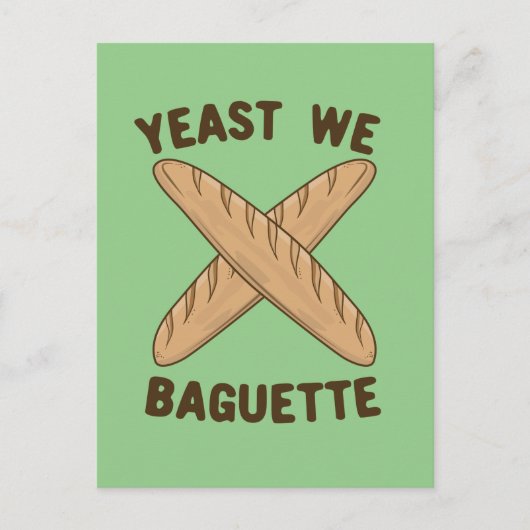 Gist We Baguette, grappig Frans brood Briefkaart (Voorkant)