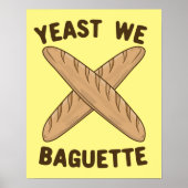 Gist We Baguette, grappig Frans brood Poster (Voorkant)