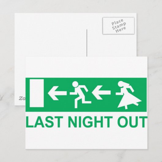 gisteravond briefkaart (Voorkant / Achterkant)