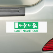 gisteravond buiten bumpersticker (Op auto)
