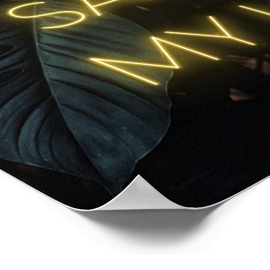 "Gisteravond heeft een DJ mijn leven gered" Lyrics Poster (Hoek)