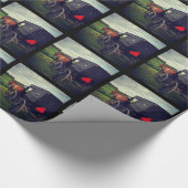 Gisteravond in een Amish-gemeenschap, Amish Horse Cadeaupapier (Hoek)