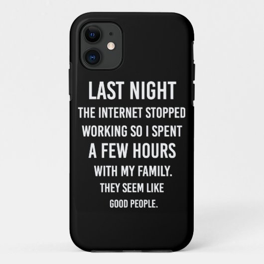 Gisteravond stopte het internet met werken... Case-Mate iPhone case (Achterkant)