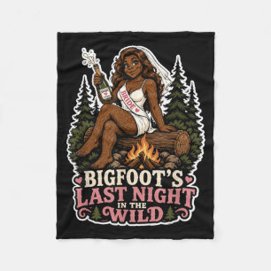 Gisteravond Wilde Bigfoot Meisjesavond Grappig Fleece Deken