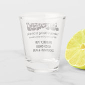 Gisteren Dineren en Drink, Evanston, IL Shot Glas (Achterkant)
