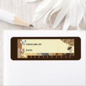 Gisteren  identificatielabels van Briefkaart Postk Etiket (Insitu)