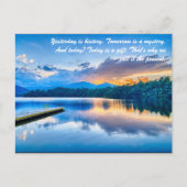 Gisteren is dat de geschiedenis. Morgen is een mys Briefkaart (Voorkant)