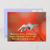 Gisteren is dat de geschiedenis. Morgen is een mys Briefkaart (Voorkant / Achterkant)