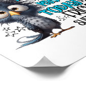 Gisteren is een geschiedenis morgen is een mysteri poster (Hoek)