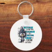 Gisteren is een geschiedenis morgen is een mysteri sleutelhanger (Voorkant)