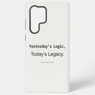 Gisteren Logica Vandaag Erfgoed Programmeur Citaat Samsung Galaxy Hoesje