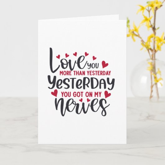 Gisteren meer van je gehouden kaart (Gele Bloem)