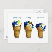 Gisteren morgen briefkaart (Voorkant / Achterkant)