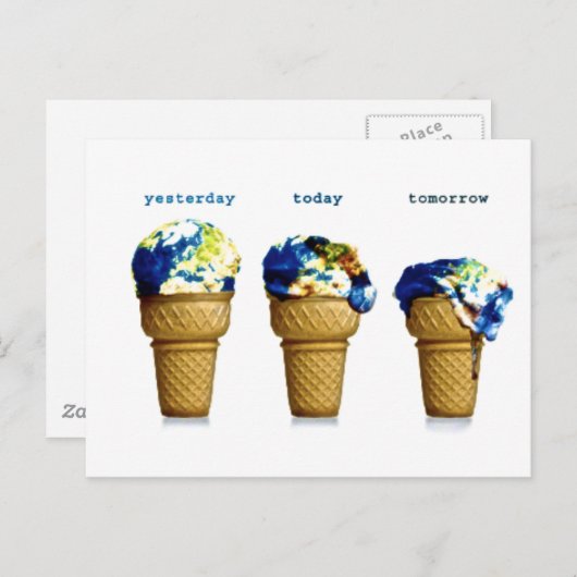 Gisteren morgen briefkaart (Voorkant / Achterkant)