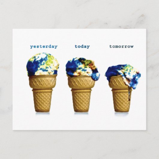 Gisteren morgen briefkaart (Voorkant)