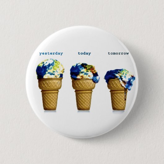 Gisteren morgen ronde button 5,7 cm (Voorkant)