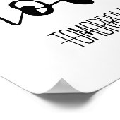 Gisteren, nu morgen motivatie poster (Hoek)