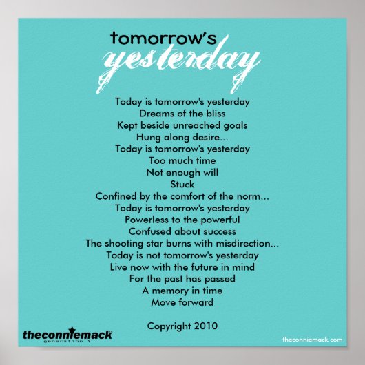 Gisteren Poster (Voorkant)