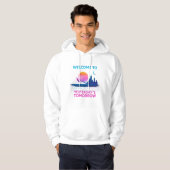 Gisteren Tomorrow - Retro Synthwave Design Hoodie (Voorkant volledig)