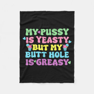 Gistige Stoute Ongeschikte Volwassenen Humor Grapp Fleece Deken