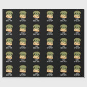 Gistinfectie Grappig Broodpuntje Donker BG Cadeaupapier (Vlak)