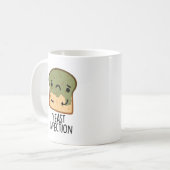 Gistinfectie Grappig Broodpuntje Koffiemok (Voorkant links)