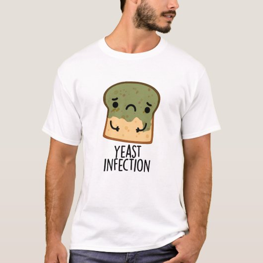 Gistinfectie Grappig Broodpuntje T-shirt (Voorkant)