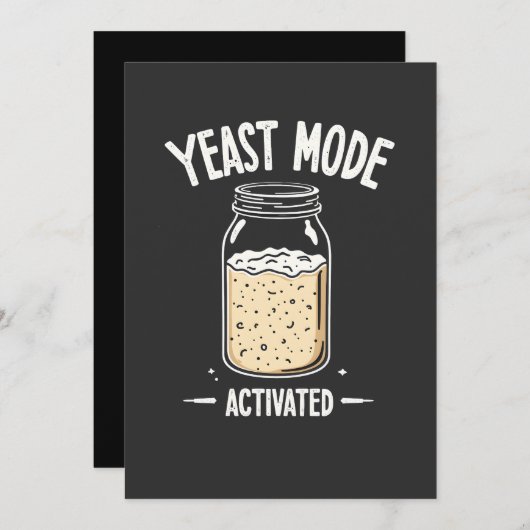 Gistmodus geactiveerd bakken chef-kok kaart (Voorkant / Achterkant)