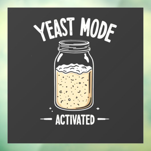 Gistmodus geactiveerd bakken chef-kok raamsticker (Vel 3)