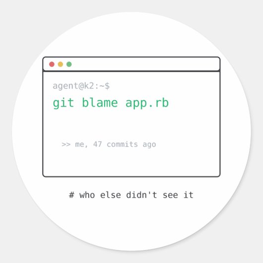 git blame (mij 47 commits geleden) - Dev Sticker C (Voorkant)