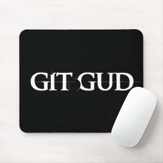 Git Gud Mousepad Muismat (Met muis)