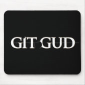 Git Gud Mousepad Muismat (Voorkant)