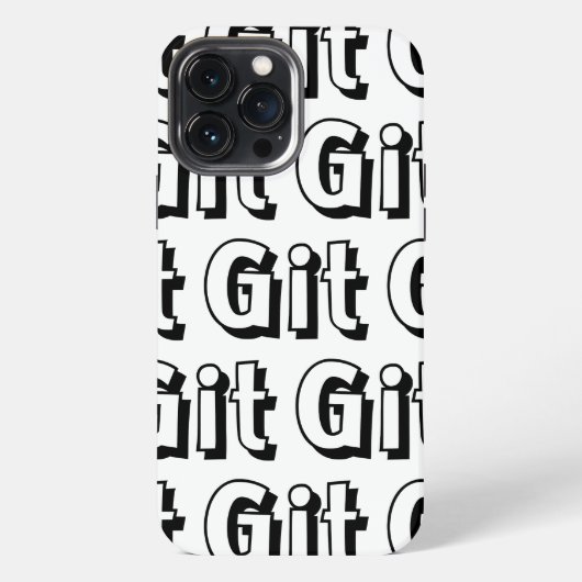 Git iPhone Hoesje (Achterkant)