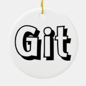 Git Keramisch Ornament (Achterkant)