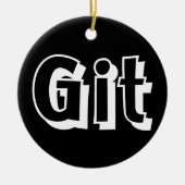 Git Keramisch Ornament (Voorkant)