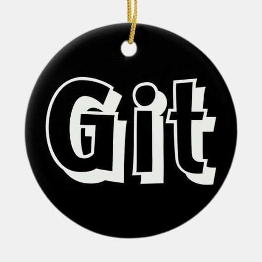 Git Keramisch Ornament (Voorkant)