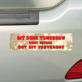 git-r-done bumpersticker (Op auto)