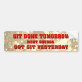 git-r-done bumpersticker (Voorkant)