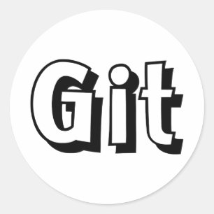 Git Ronde Sticker