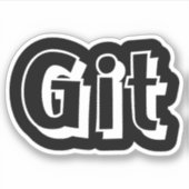 Git Sticker (Voorkant)