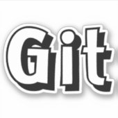 Git Sticker (Voorkant)